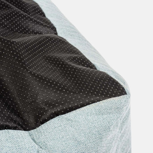 Das Zeigt das D&D Hundebett Eden in der Farbe Blau aus der Detilansicht.