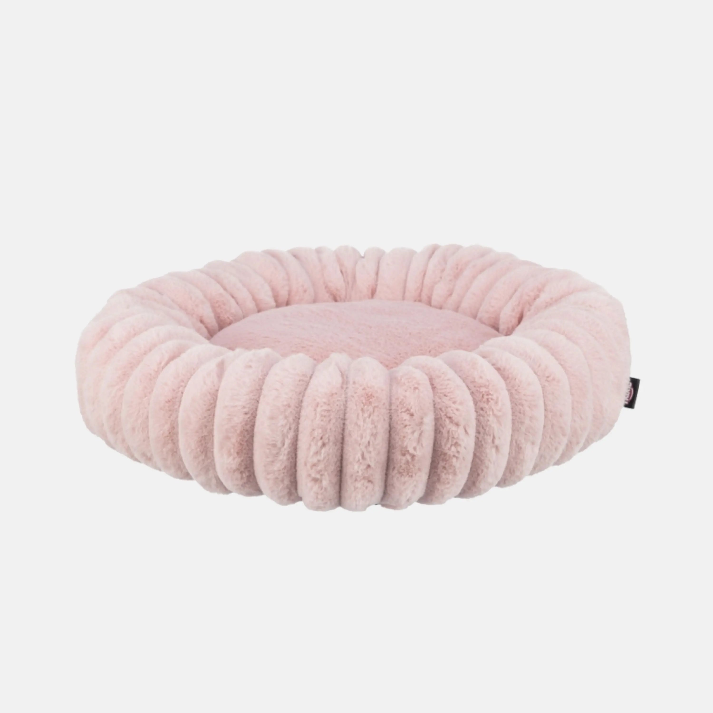 Das Bild zeigt das Trixie Bett Lonnic in der Farbe Rosa aus der Frontansicht. Es eignet sich für Katzen und Hunde.