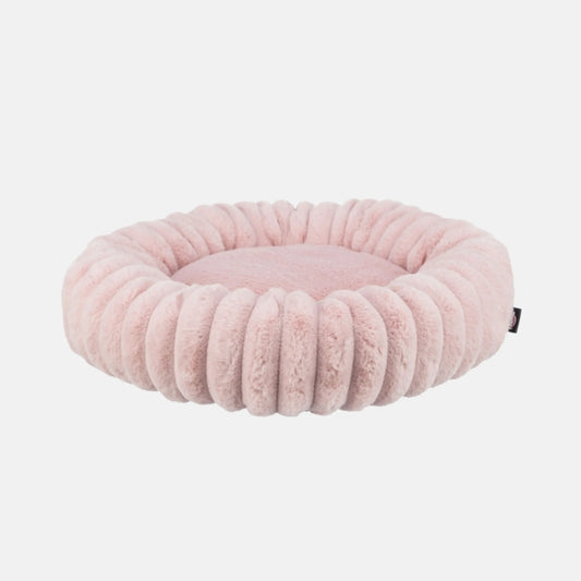 Das Bild zeigt das Trixie Bett Lonnic in der Farbe Rosa aus der Frontansicht. Es eignet sich für Katzen und Hunde.