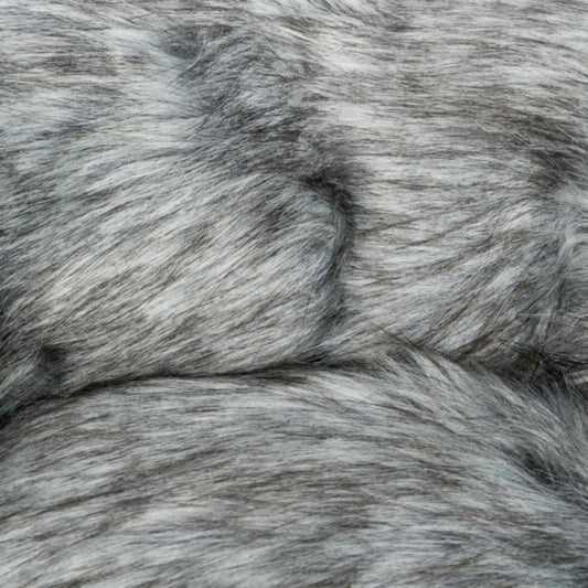 Das Bild zeigt eine Nahaufnahme von dem Material für Trixie Bett Yelina in der Farbe Schwarz/Grau.