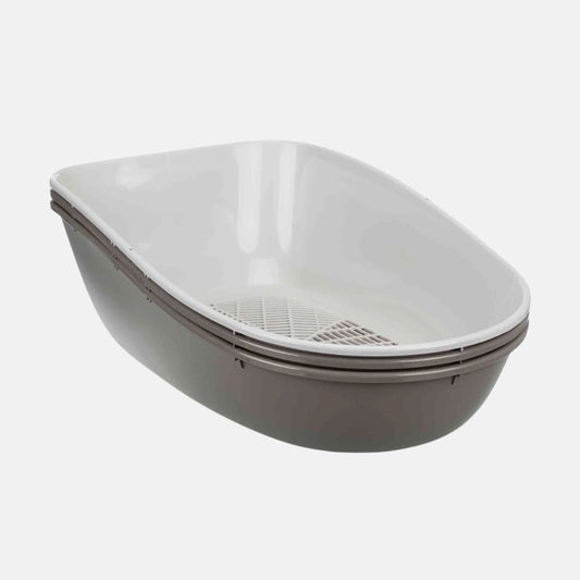 Das Bild zeigt die Trixie Katzentoilette Berto Top mit Trennsystem.