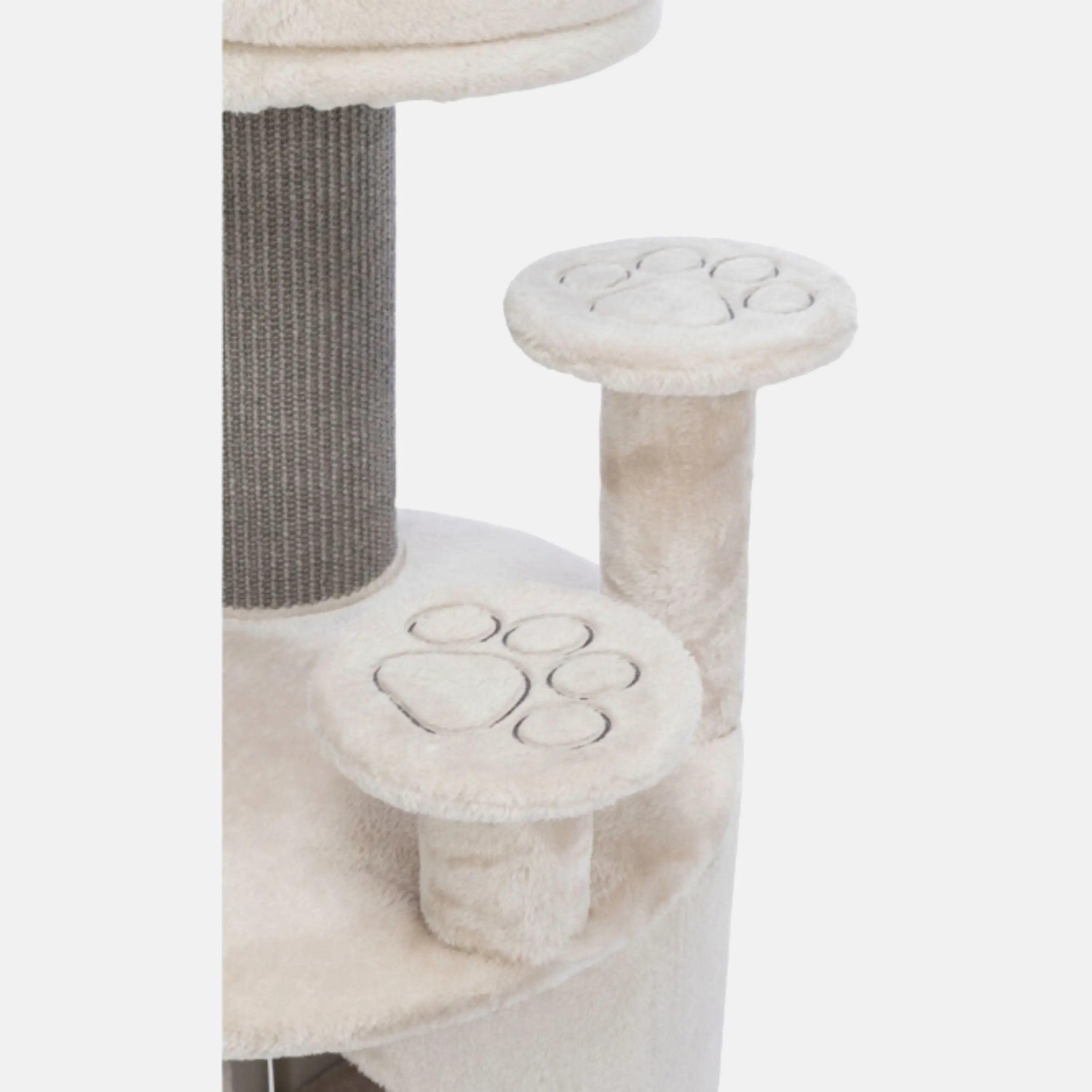 Das Bild zeigt den Trixie Senioren Kratzbaum Emil in Lichtgrau aus der Detailansicht.